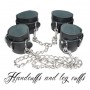 HANDCUFFS WITH ANKLE CUFFS-FETISH LOVE EASY BLACK