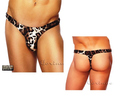 MALE POWER TANGA LEOPARDATO