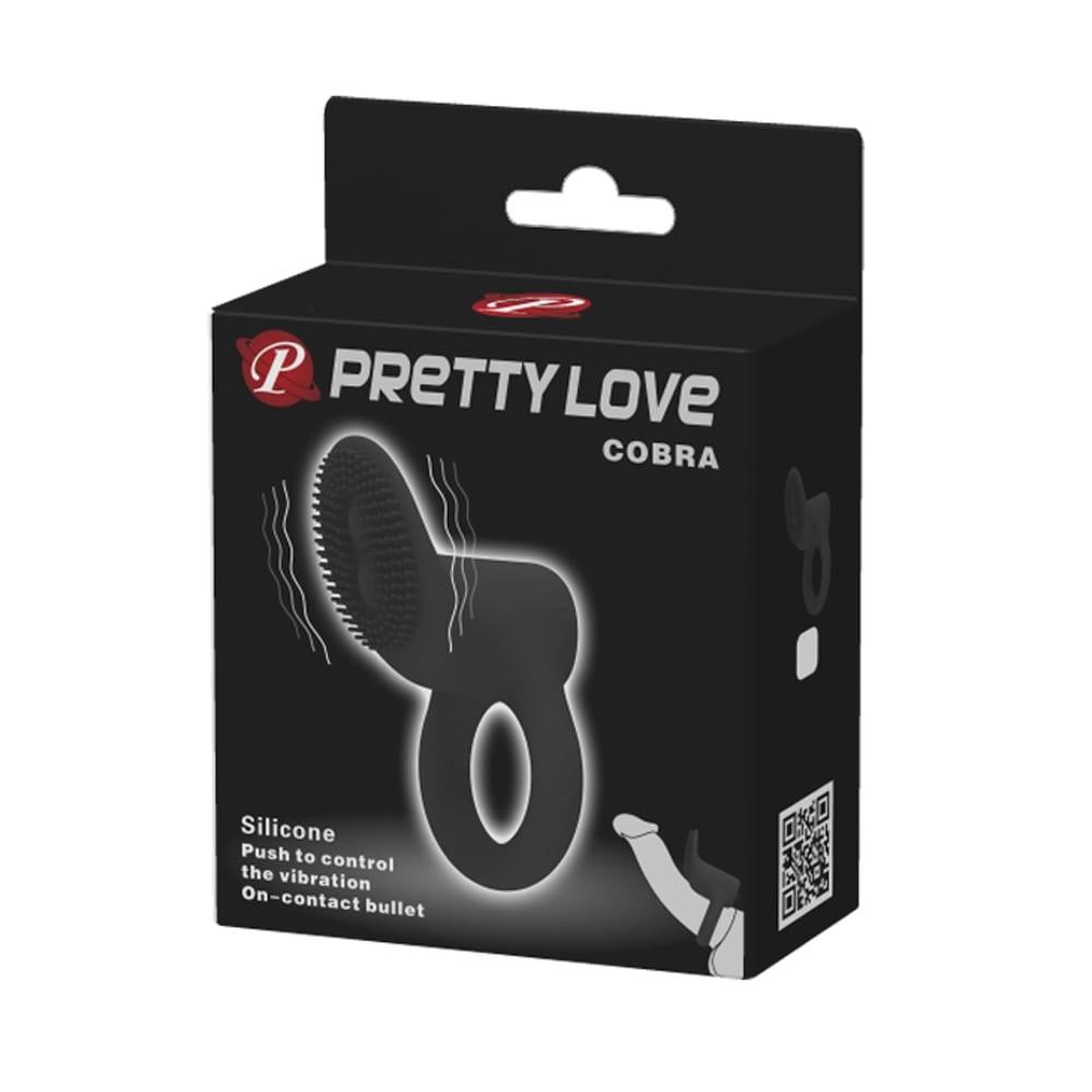LINGUS ANELLO FALLICO VIBRANTE Pretty Love Cobra Viola/NERO - immagine 5