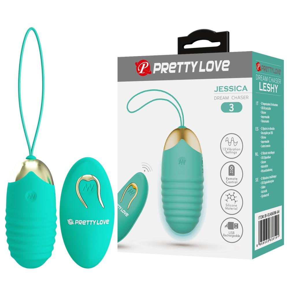 OVETTO VIBRANTE con telecomando multi-velocità GREEN JESSICA