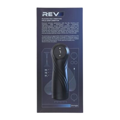 MASTURBATORE Rev Masturbatore maschile che succhia e vibra/rev sucking and vibration male masturbator - immagine 2