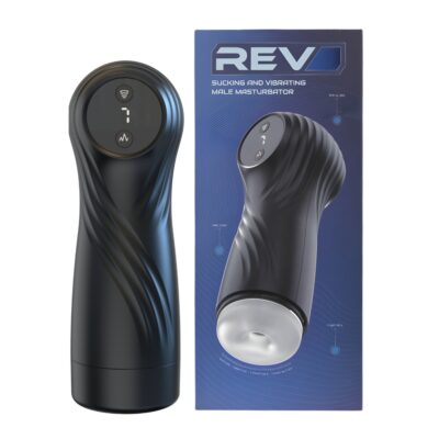 MASTURBATORE Rev Masturbatore maschile che succhia e vibra/rev sucking and vibration male masturbator