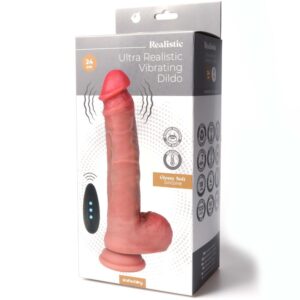 Dildo - 24 cm Ultra Realistic Vibrating Slim